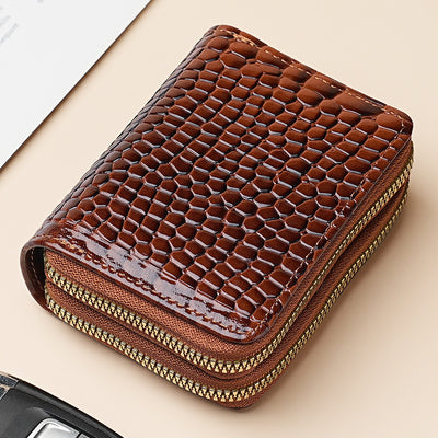 Large Capacity Card Sleeve Zipper Coin Purse For Women
