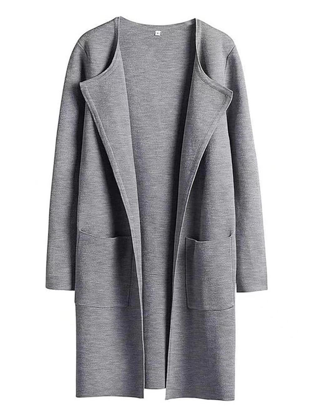 Fashion All-match Comfort And Casual Woolen Turn-down Collar Coat