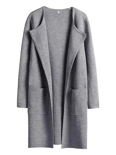 Fashion All-match Comfort And Casual Woolen Turn-down Collar Coat