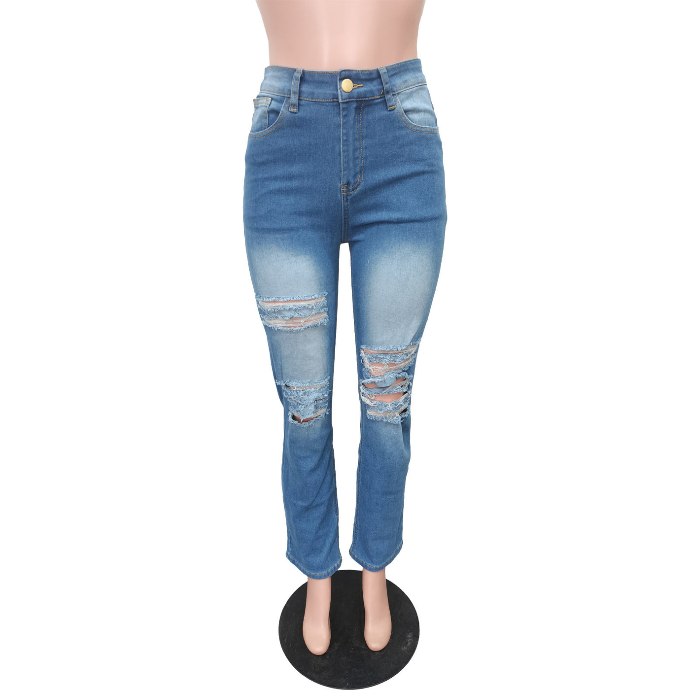 European And American Fashion Women's Stretch Denim Trousers