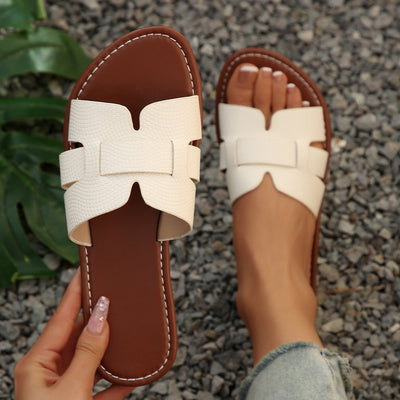 Plus Size Open Toe Flat Cool Women's Slippers