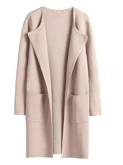 Fashion All-match Comfort And Casual Woolen Turn-down Collar Coat